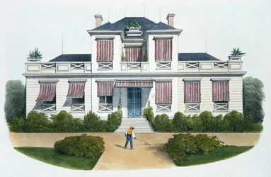 Een Italiaanse villa, illustratie uit 