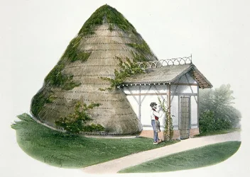 Het IJs-huis in Courbeton, illustratie uit 