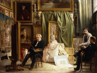 Het atelier van de kunstenaar