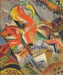 Compositie met rode ruiter, 1920