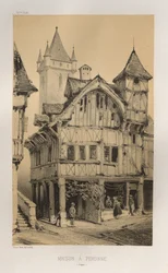 Pittoreske Architectuur of Monumenten van de 15e en 16e Eeuw: Kastelen van Frankrijk uit de 15e en 16e Eeuw: Pl. 27, Huis in Peronne (Somme)