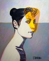 Abstract: Profiel van een gele vrouw
