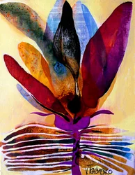 Levendige abstracte bloem