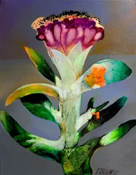 Levendige abstracte bloem