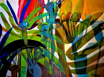 Levendige jungle-vormen