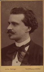 Portret van de componist Eduard Strauss 1835-1916, 1874