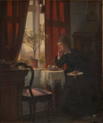 Helga Johansen, de zus van de kunstenaar
