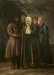 100-jarige vrouw uit Tsarskoe Selo met familie