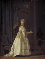 De weduwekoningin Juliane Marie van Denemarken