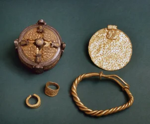 Viking sieraden uit Gotland, Zweden. 10e eeuw. Stockholm, Historiska Museet