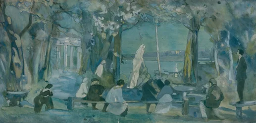 Toneelontwerp voor het stuk De Meeuw van A. Tsjechov, 1898