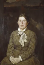 Portret van Alexandra Vladimirovna Vasnetsova, de vrouw van de kunstenaar