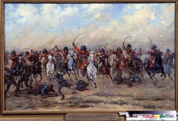 Aanval van de Wilde Divisie op de Oostenrijkse infanterie
