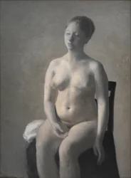 Zittende vrouwelijke naakt, 1889