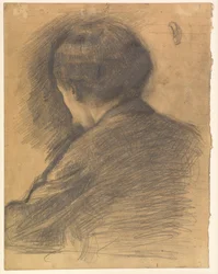Zelfportret van achteren gezien
