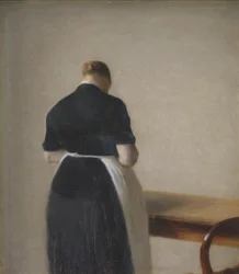 Vrouw van achteren gezien