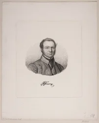 Portret van Johan Christopher Hoffmann