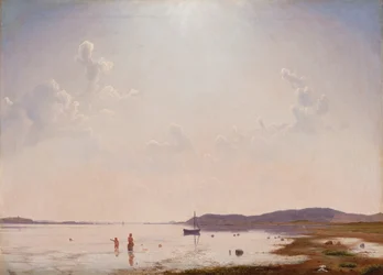 Uitzicht op de Roskilde Fjord bij Frederikssund, Seeland