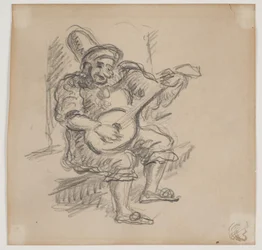 Luitspelende clown