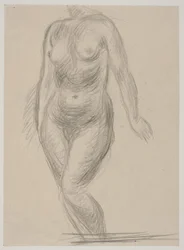 Staand vrouwelijk model