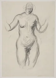 Staand vrouwelijk model