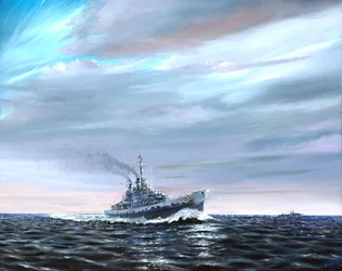 USS Atlanta patrouilleert Guardalcanal 1942