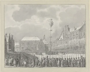 Afschaffing van het Stadhouderschap op de Grote Markt te Haarlem, 1795
