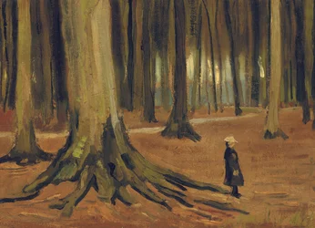 Een meisje in een bos, 1882