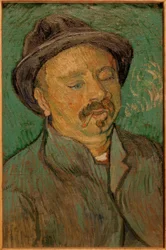 Portret van een eenogige man
