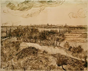 Uitzicht op Arles vanaf Montmajour
