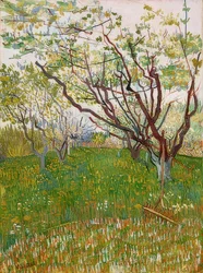 Bloeiende boomgaard. 1888