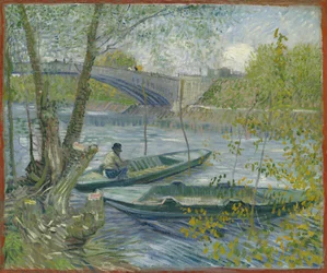Vissen in de lente, de Pont de Clichy Asnières, 1887