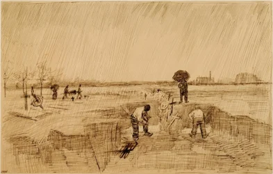 Begraafplaats in de regen