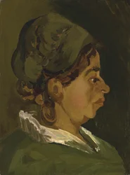 Hoofd van een boerin: rechterprofiel (1884)