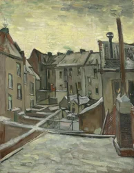 Huizen van achteren gezien