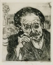Man met een Pijp: Portret van Dokter Gachet, 1890