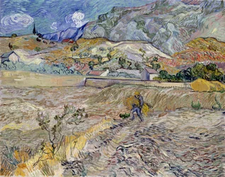 Landschap bij Saint-Remy (Het Geploegde Veld)