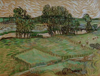 Landschap met brug over de Oise