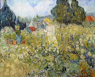 Mademoiselle Gachet in haar tuin in Auvers sur Oise