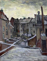 Huizen gezien van de achterkant