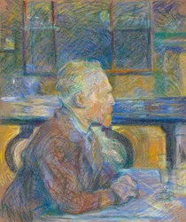 Portret van Vincent van Gogh (1853-1890) door Toulouse-Lautrec, Henri, de