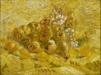 Kweeperen, citroenen, peren en druiven, 1887-1888