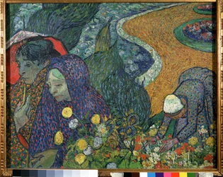 "Souvenir du jardin a Etten ou Les Arlesiennes". Women of Arles (Memory of the Garden at Etten). Peinture de Vincent Van Gogh (1853-1890)