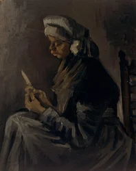 De Aardappelschiller keerzijde: Zelfportret met een Strohoed