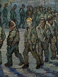 De gevangenis binnenplaats (detail)