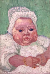 De baby Marcelle Roulin, december 1888 (olieverf op doek)