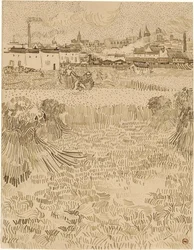 Arles. Uitzicht vanaf de korenvelden (1888)