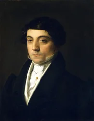 Portret van Gioacchino Rossini (1792-1868) jong - door Vincenzo Camuccini (circa 1830). Olieverf op doek. Museo Teatrale alla Scala, Milaan