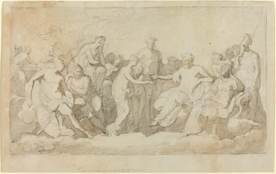 Psyche ontvangen op de Olympus