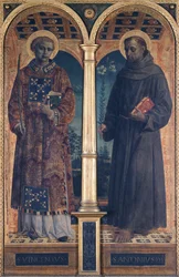 Heiligen Vincent en Antonius, zijcompartiment van het altaarstuk van Santa Maria delle Grazie